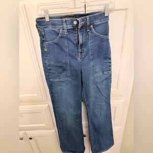 Veronica Beard Crosbie Blue Straight Leg Jeans